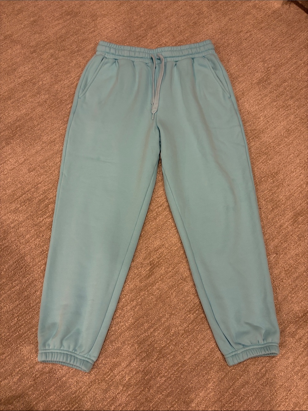 Fabletics Teal Jogger Sweatpants - Drawstring Waist